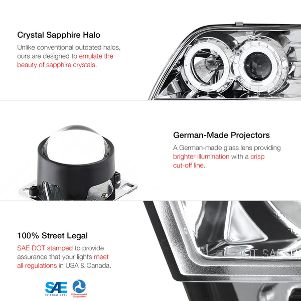 1997-2003 Ford F-150 Chrome Headlight