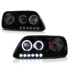 1997-2003 Ford F-150 Sinister Black Headlight