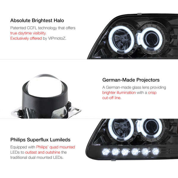 1997-2003 Ford F-150 Smoked Headlight