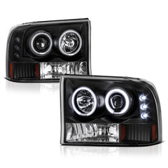1999-2004 Ford F-250 | F-350 Superduty Black Headlight