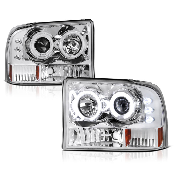 1999-2004 Ford F-250 | F-350 Superduty Chrome Headlight