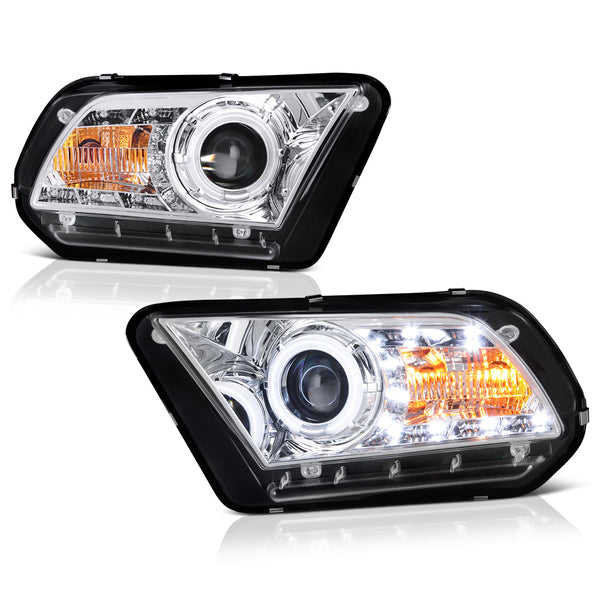 2010-2014 Ford Mustang Chrome Headlight