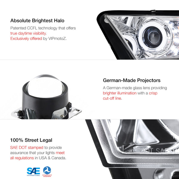 2010-2014 Ford Mustang Chrome Headlight