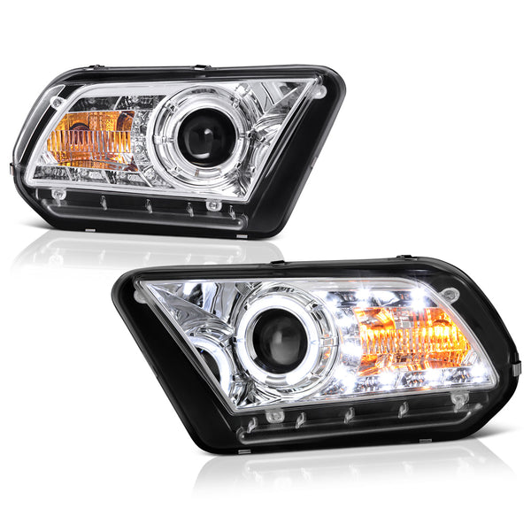 2010-2014 Ford Mustang Chrome Headlight