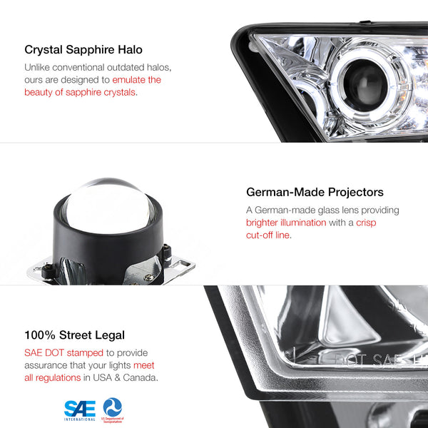 2010-2014 Ford Mustang Chrome Headlight