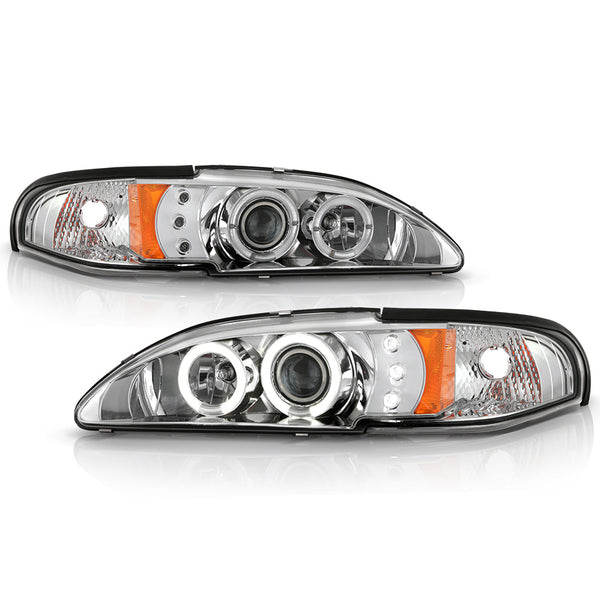 1994-1998 Ford Mustang Chrome Headlight