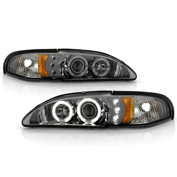 1994-1998 Ford Mustang Smoked Headlight