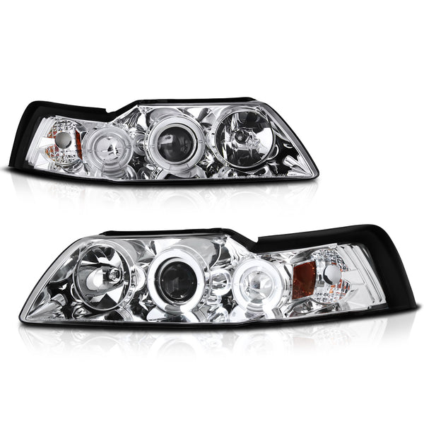 1999-2004 Ford Mustang Chrome Headlight