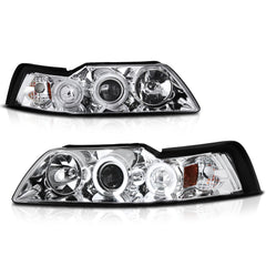 1999-2004 Ford Mustang Chrome Headlight
