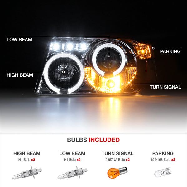 2001-2011 Ford Ranger Smoked Headlight