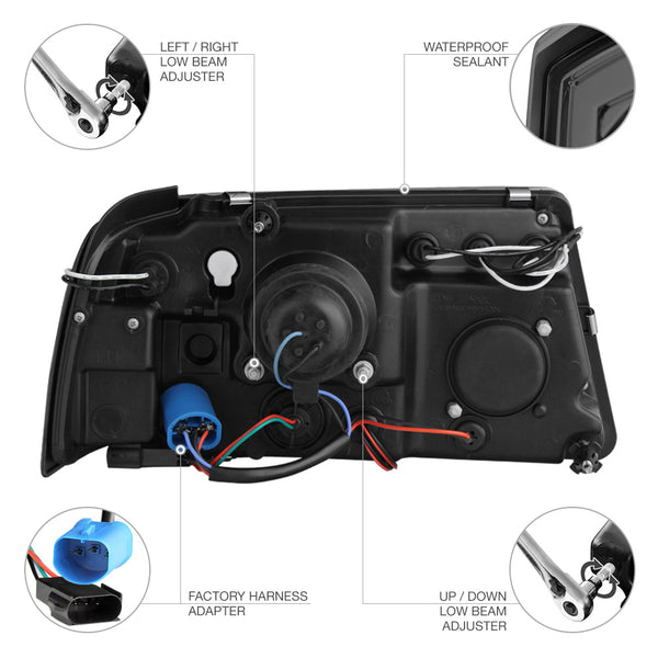 2001-2011 Ford Ranger Smoked Headlight