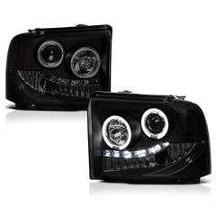 2005-2007 Ford F-250 | F-350 | F-450 | F-550 Superduty Sinister Black Headlight