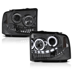 2005-2007 Ford F-250 | F-350 | F-450 | F-550 Superduty Smoked Headlight