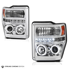 2008-2010 Ford F-250 | F-350 | F-450 | F-550 Superduty Chrome Headlight