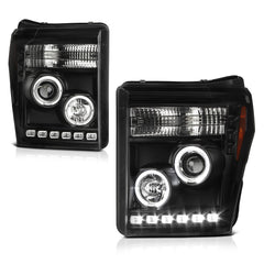 2011-2016 Ford F-250 | F-350 | F-450 Superduty Black Headlight