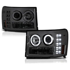 2007-2013 GMC Sierra 1500 Smoked Headlight
