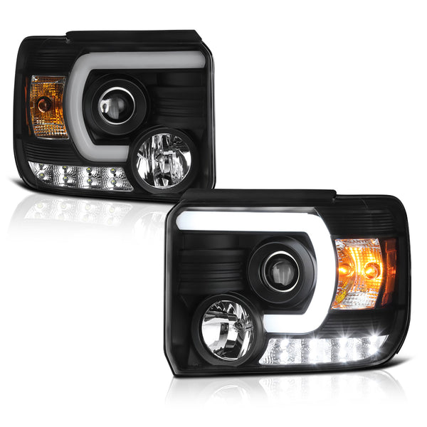 2014-2015 GMC Sierra 1500 Black Headlight