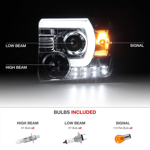 2014-2015 GMC Sierra 1500 Chrome Headlight