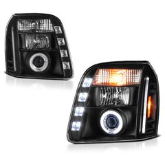 2007-2014 GMC Yukon Black Headlight