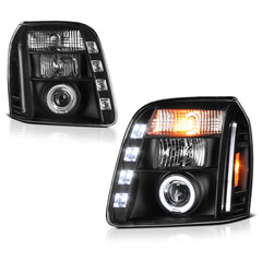 2007-2014 GMC Yukon Black Headlight