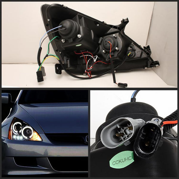 2003-2007 Honda Accord Smoked Headlight