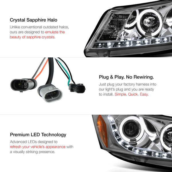 2008-2012 Honda Accord Smoked Headlight