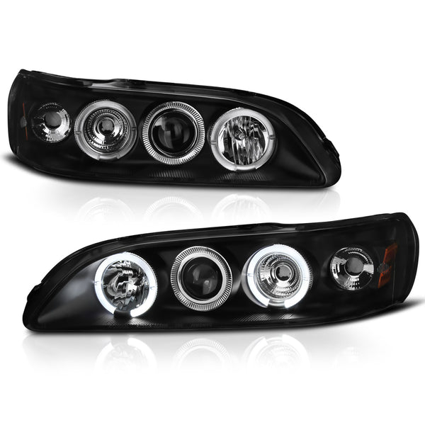 1998-2002 Honda Accord Black Headlight