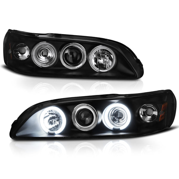 1998-2002 Honda Accord Black Headlight