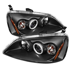 2001-2003 Honda Civic Black Headlight