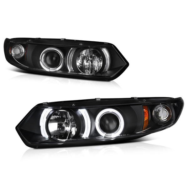 2006-2011 Honda Civic Black Headlight
