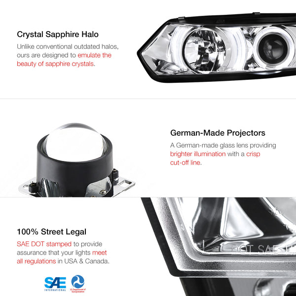 2006-2011 Honda Civic Chrome Headlight
