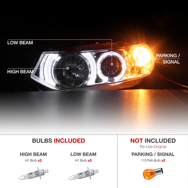 2006-2011 Honda Civic Chrome Headlight