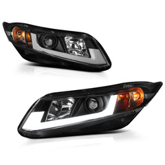 2012-2013 Honda Civic Black Headlight