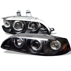 1992-1995 Honda Civic Black Headlight