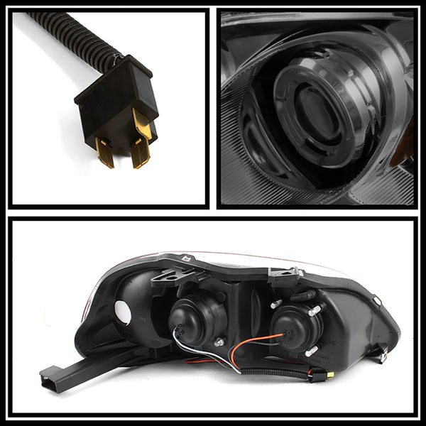 1996-1998 Honda Civic Smoked Headlight