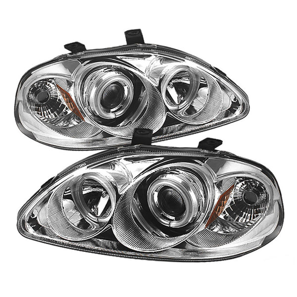 1996-1998 Honda Civic Chrome Headlight