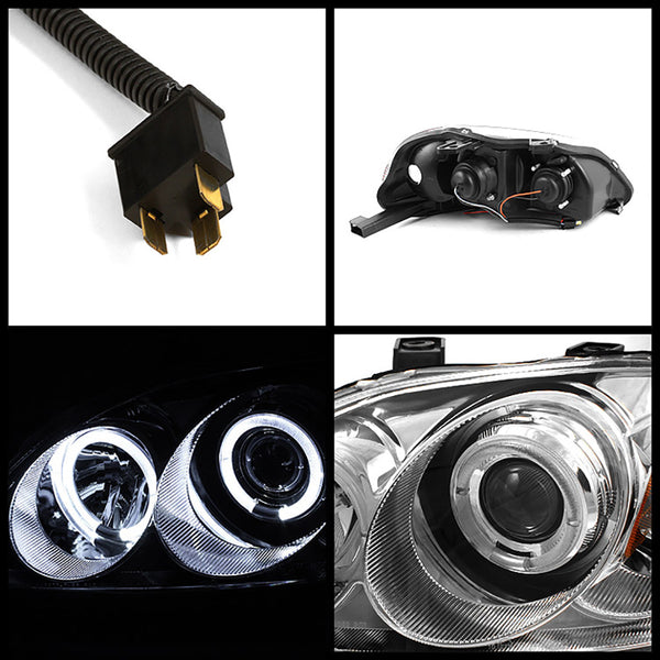 1996-1998 Honda Civic Chrome Headlight