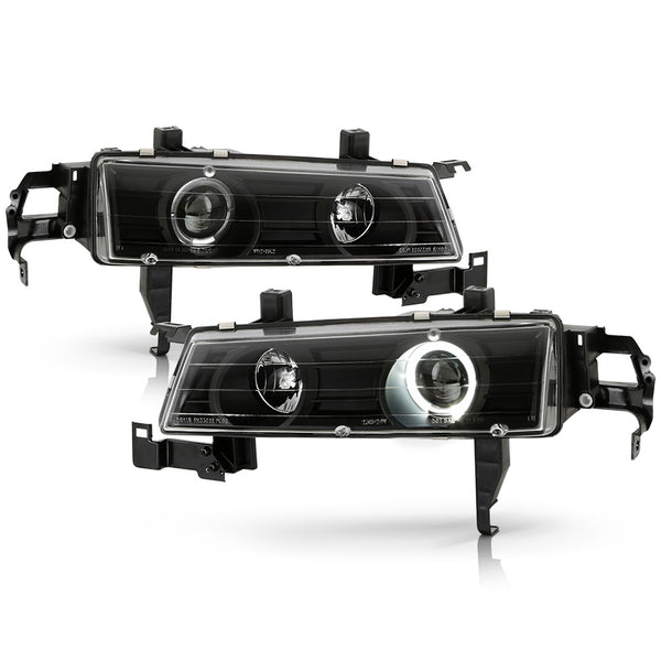 1992-1996 Honda Prelude Black Headlight