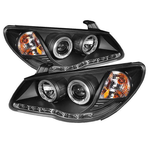 2007-2010 Hyundai Elantra Black Headlight