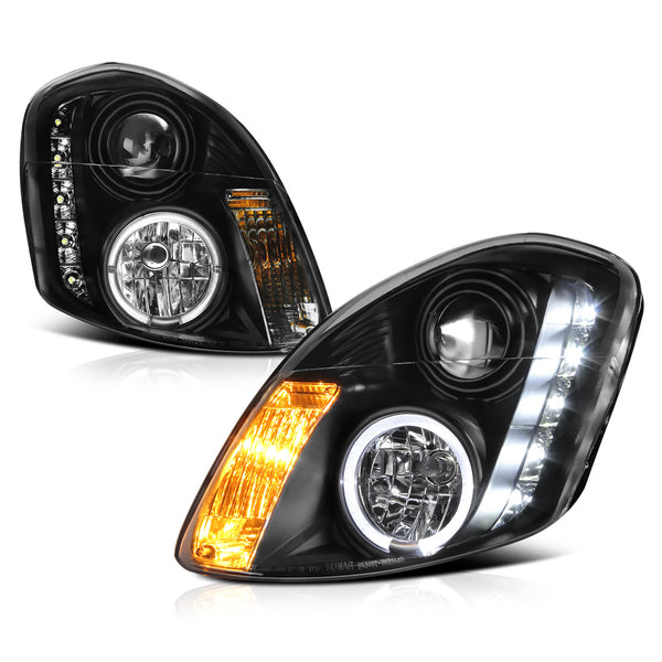 2003-2004 Infiniti G35 Black Headlight
