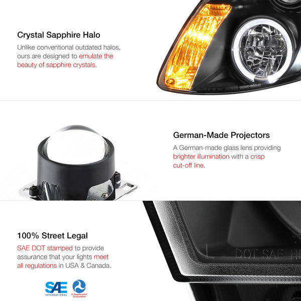 2003-2004 Infiniti G35 Black Headlight