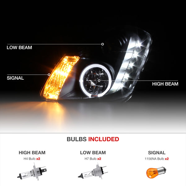 2003-2004 Infiniti G35 Black Headlight