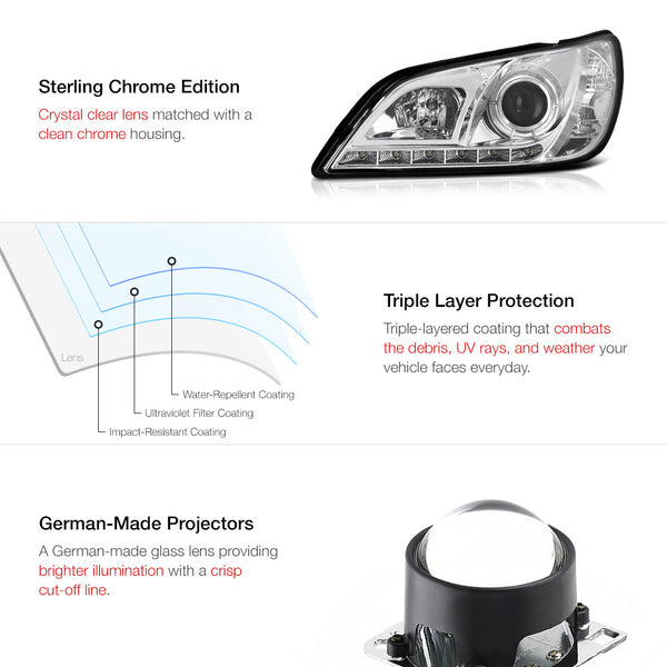 2001-2005 Lexus IS Series Chrome Headlight