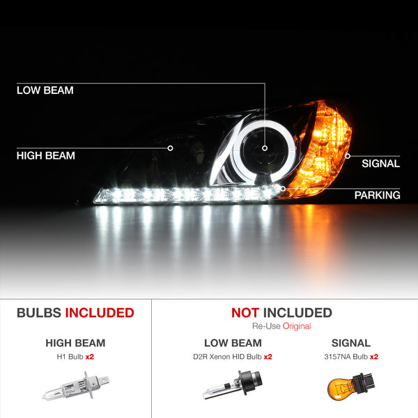 2001-2005 Lexus IS Series Smoked Headlight