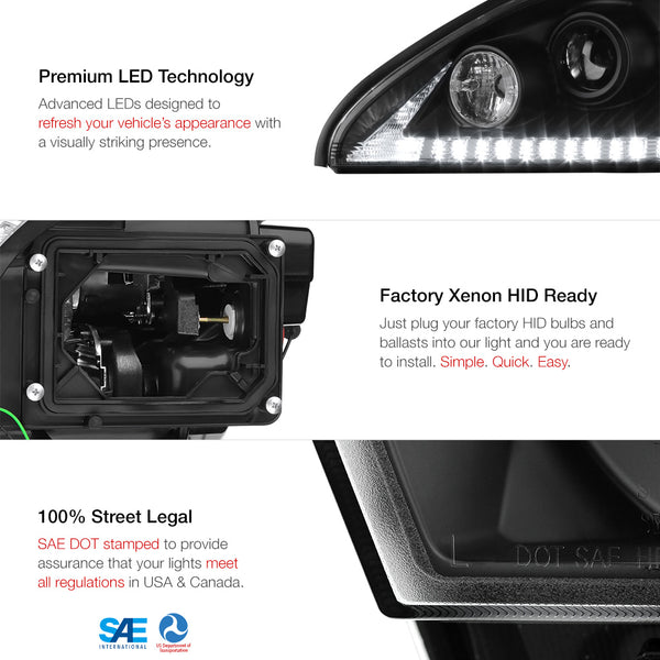 2004-2006 Lexus RX Series Black Headlight