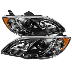 2004-2009 Mazda 3 Black Headlight