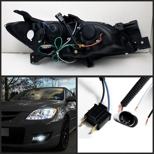 2004-2009 Mazda 3 Chrome Headlight
