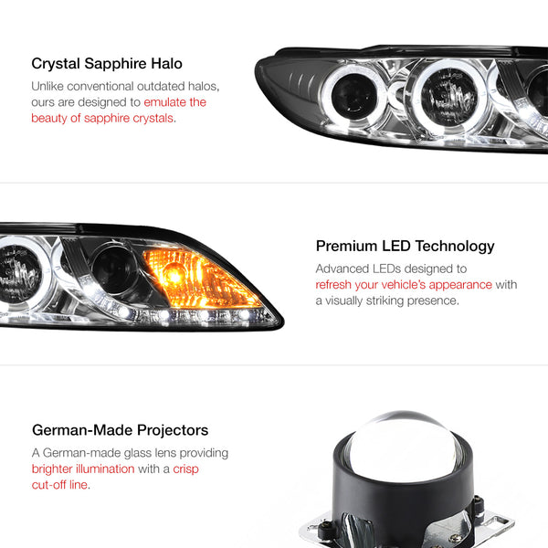 2003-2005 Mazda 6 Smoked Headlight