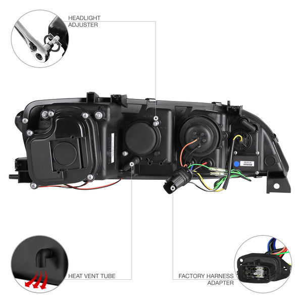 2003-2005 Mazda 6 Smoked Headlight