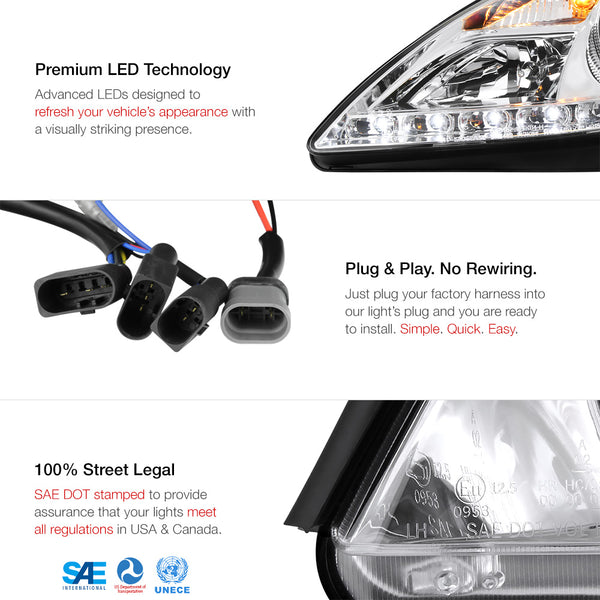 2005-2011 Mercedes-Benz R171 SLK-Class Chrome Headlight